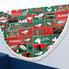 South Sydney Rabbitohs Beach Blanket - Team Of Us Die Hard Fan Supporters Comic Style