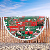 South Sydney Rabbitohs Beach Blanket - Team Of Us Die Hard Fan Supporters Comic Style