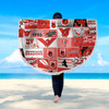 St. George Illawarra Dragons Beach Blanket - Team Of Us Die Hard Fan Supporters Comic Style