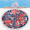 Sydney Roosters Beach Blanket - Team Of Us Die Hard Fan Supporters Comic Style