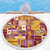 Brisbane Broncos Beach Blanket - Team Of Us Die Hard Fan Supporters Comic Style