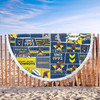 North Queensland Cowboys Beach Blanket - Team Of Us Die Hard Fan Supporters Comic Style