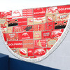Redcliffe Dolphins Beach Blanket - Team Of Us Die Hard Fan Supporters Comic Style