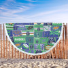 Canberra Raiders Beach Blanket - Team Of Us Die Hard Fan Supporters Comic Style