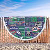 New Zealand Warriors Beach Blanket - Team Of Us Die Hard Fan Supporters Comic Style