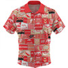 Redcliffe Dolphins Hawaiian Shirt - Team Of Us Die Hard Fan Supporters Comic Style