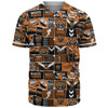 Wests Tigers Baseball Shirt - Team Of Us Die Hard Fan Supporters Comic Style