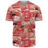 Redcliffe Dolphins Baseball Shirt - Team Of Us Die Hard Fan Supporters Comic Style