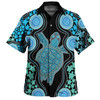 Australia Hawaiian Shirt - Aboriginal Art Color Turtle Inspired