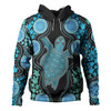 Australia Hoodie - Aboriginal Art Color Turtle Inspired