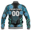 Australia Baseball Jacket - Aboriginal Art Color Turtle Inspired