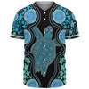 Australia Baseball Shirt - Aboriginal Art Color Turtle Inspired