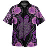 Australia Hawaiian Shirt - Aboriginal Art Purple Turtle Inspired