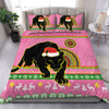 Penrith Panthers Bedding Set - Australia Ugly Xmas With Aboriginal Patterns For Die Hard Fans