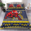 North Queensland Cowboys Bedding Set - Australia Ugly Xmas With Aboriginal Patterns For Die Hard Fans