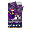 Melbourne Storm Bedding Set - Australia Ugly Xmas With Aboriginal Patterns For Die Hard Fans