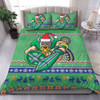 Canberra Raiders Bedding Set - Australia Ugly Xmas With Aboriginal Patterns For Die Hard Fans