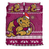 Queensland Bedding Set - Australia Ugly Xmas With Aboriginal Patterns For Die Hard Fans