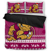 Queensland Bedding Set - Australia Ugly Xmas With Aboriginal Patterns For Die Hard Fans