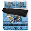 New South Wales Bedding Set - Australia Ugly Xmas With Aboriginal Patterns For Die Hard Fans