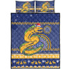 Parramatta Eels Quilt Bed Set - Australia Ugly Xmas With Aboriginal Patterns For Die Hard Fans