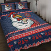 Sydney Roosters Quilt Bed Set - Australia Ugly Xmas With Aboriginal Patterns For Die Hard Fans