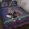 New Zealand Warriors Quilt Bed Set - Australia Ugly Xmas With Aboriginal Patterns For Die Hard Fans