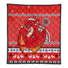 St. George Illawarra Dragons Premium Quilt - Australia Ugly Xmas With Aboriginal Patterns For Die Hard Fans