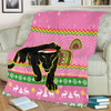 Penrith Panthers Premium Blanket - Australia Ugly Xmas With Aboriginal Patterns For Die Hard Fans