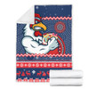 Sydney Roosters Premium Blanket - Australia Ugly Xmas With Aboriginal Patterns For Die Hard Fans