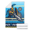 Gold Coast Titans Premium Blanket - Australia Ugly Xmas With Aboriginal Patterns For Die Hard Fans