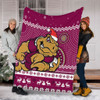 Queensland Premium Blanket - Australia Ugly Xmas With Aboriginal Patterns For Die Hard Fans