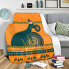 Wallabies Premium Blanket - Australia Ugly Xmas With Aboriginal Patterns For Die Hard Fans