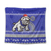 Canterbury-Bankstown Bulldogs Tapestry - Australia Ugly Xmas With Aboriginal Patterns For Die Hard Fans