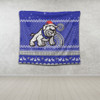 Canterbury-Bankstown Bulldogs Tapestry - Australia Ugly Xmas With Aboriginal Patterns For Die Hard Fans