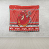 St. George Illawarra Dragons Tapestry - Australia Ugly Xmas With Aboriginal Patterns For Die Hard Fans