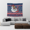 Sydney Roosters Tapestry - Australia Ugly Xmas With Aboriginal Patterns For Die Hard Fans