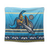 Gold Coast Titans Tapestry - Australia Ugly Xmas With Aboriginal Patterns For Die Hard Fans