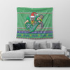 Canberra Raiders Tapestry - Australia Ugly Xmas With Aboriginal Patterns For Die Hard Fans