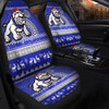 Canterbury-Bankstown Bulldogs Car Seat Covers - Australia Ugly Xmas With Aboriginal Patterns For Die Hard Fans