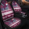 Manly Warringah Sea Eagles Car Seat Covers - Australia Ugly Xmas With Aboriginal Patterns For Die Hard Fans