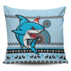 Cronulla-Sutherland Sharks Pillow Cover - Australia Ugly Xmas With Aboriginal Patterns For Die Hard Fans
