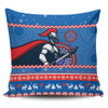 Newcastle Knights Pillow Cover - Australia Ugly Xmas With Aboriginal Patterns For Die Hard Fans