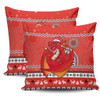 St. George Illawarra Dragons Pillow Cover - Australia Ugly Xmas With Aboriginal Patterns For Die Hard Fans