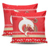 Redcliffe Dolphins Pillow Cover - Australia Ugly Xmas With Aboriginal Patterns For Die Hard Fans