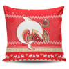 Redcliffe Dolphins Pillow Cover - Australia Ugly Xmas With Aboriginal Patterns For Die Hard Fans