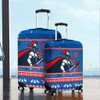Newcastle Knights Luggage Cover - Australia Ugly Xmas With Aboriginal Patterns For Die Hard Fans