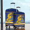 Parramatta Eels Luggage Cover - Australia Ugly Xmas With Aboriginal Patterns For Die Hard Fans
