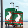 South Sydney Rabbitohs Luggage Cover - Australia Ugly Xmas With Aboriginal Patterns For Die Hard Fans