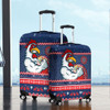 Sydney Roosters Luggage Cover - Australia Ugly Xmas With Aboriginal Patterns For Die Hard Fans